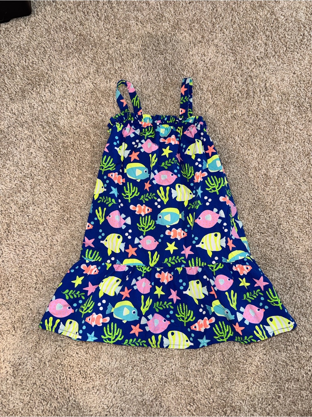 Gymboree Blue Fish & Neon Dress